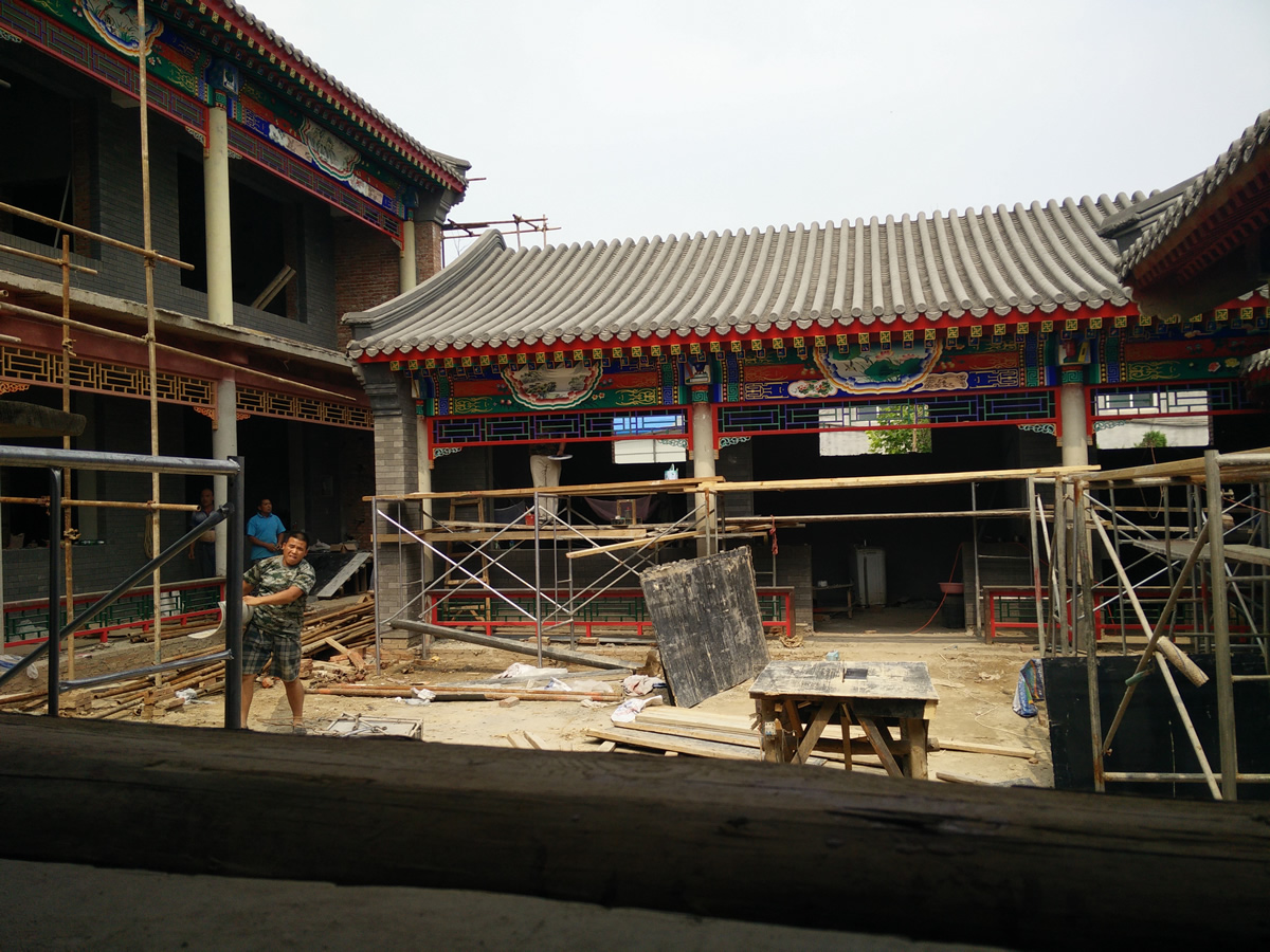 莊園四合院及大殿施工案例